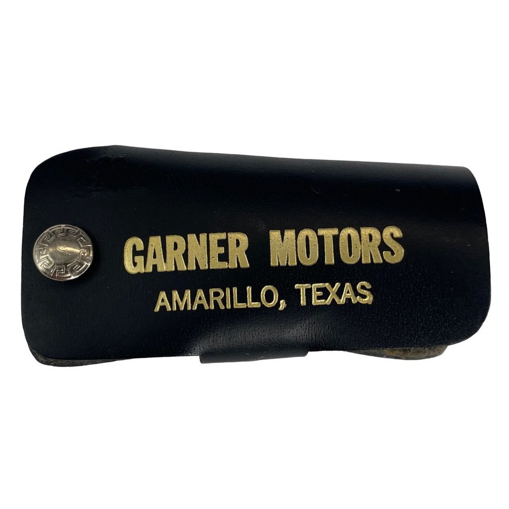 Vintage Garner Motors Amarillo, Tx. Leather Keychain Fob Oldsmobile Cadillac - Picture 3 of 6
